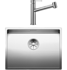 Комплект Мойка кухонная Blanco Claron 550-U + Смеситель Ambis-S 523119
