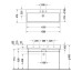 Duravit Vero Air Раковина подвесная 120х47см, с 1 отв., без перелива, шлифованная, цвет: белый. 2350120041