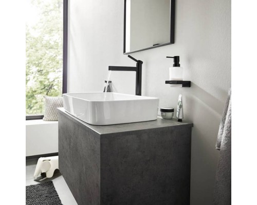 Hansgrohe AddStoris Крючок двойной, цвет: черный матовый. 41755670 Hansgrohe AddStoris Крючок двойной, цвет: черный матовый. 41755670