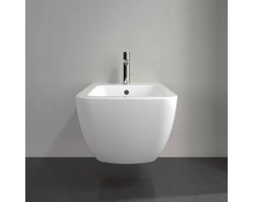 VilleroyBoch Venticello Биде подвесное 37.5х56х28.5см., 1 отв., цвет: альпийский белый. 44110001