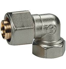 Угольник, Giacomini, R563AM, 90°, В, 1/2, 20 x 2, латунь, хромированный, для труб GIACOTHERM, GIACOFLEX и многослойных