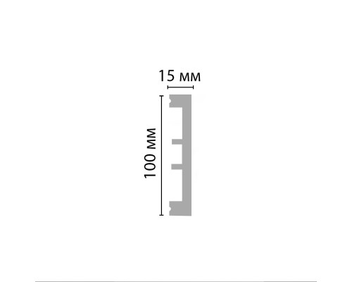 Молдинг гладкий DECOMASTER D163 ДМ (100*15*2000мм) Молдинг гладкий DECOMASTER D163 ДМ (100*15*2000мм)