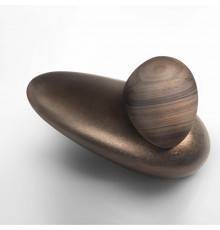 Gessi Equilibrio Смеситель для раковины дизайнерский, на 1 отверстие,  цвет: медь Materic Copper Pvd, ручка Palissandro. 52001#723,  52002#695