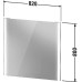 Duravit XViu Зеркало с подсветкой 82x80см, сенсорное управление, цвет: черный матовый. XV70320B2B2