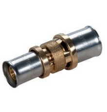 Муфта, Giacomini, RM103, 26 x 3, 16 x 2, латунь, переходная, для труб GIACOTHERM, GIACOFLEX, многослойных и полибутиленовых