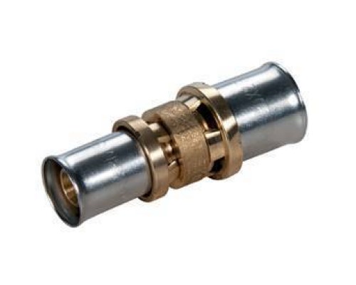 Муфта, Giacomini, RM103, 26 x 3, 16 x 2, латунь, переходная, для труб GIACOTHERM, GIACOFLEX, многослойных и полибутиленовых Муфта, Giacomini, RM103, 26 x 3, 16 x 2, латунь, переходная, для труб GIACOTHERM, GIACOFLEX, многослойных и полибутиленовых