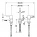 Duravit C.1 Смеситель для раковины, 3 отв., с донным клапаном, излив 140мм, цвет: хром. C11060005010