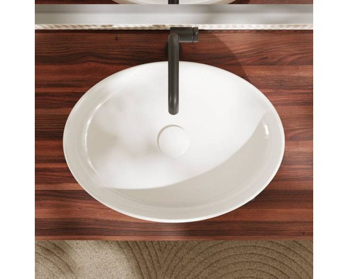 Hansgrohe Xuniva D Раковина-чаша 55х40см., без отв., накладная, без перелива, цвет: белый. 60165450 Hansgrohe Xuniva D Раковина-чаша 55х40см., без отв., накладная, без перелива, цвет: белый. 60165450