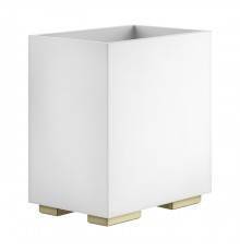 Gessi Inverso Accessories Корзина для мусора, цвет: белый/Brass Brushed PVD. 20990#727