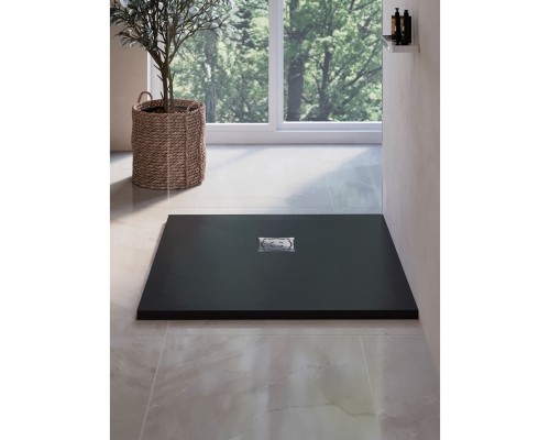 Душевой поддон квадратный RGW ST-G Графит  800x800