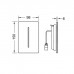 TECE Filo-Solid Urinal Лицевая панель, сталь, цвет: черная матовая. 9242077