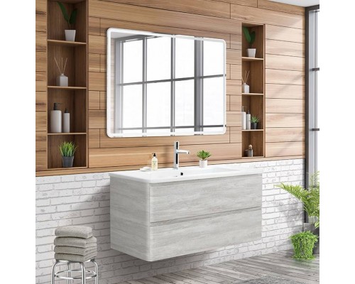 Мебель для ванной комнаты BelBagno Albano-Cer 105 подвесная, rovere vintage bianco