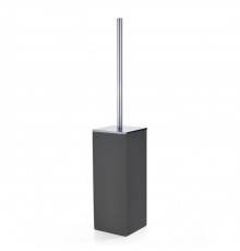 3SC Mood Black Туалетный ёршик, напольный,  композит Solid Surface, цвет: чёрный матовый/хром . MN17ASL