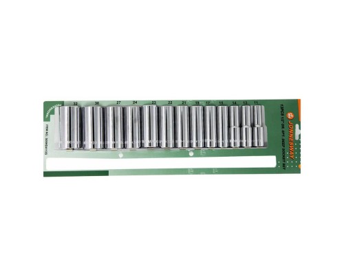 Набор головок торцевых глубоких MAXI-DRIVE 1/2"DR на держателе, SAE7/16--1-1/4", 13 предметов