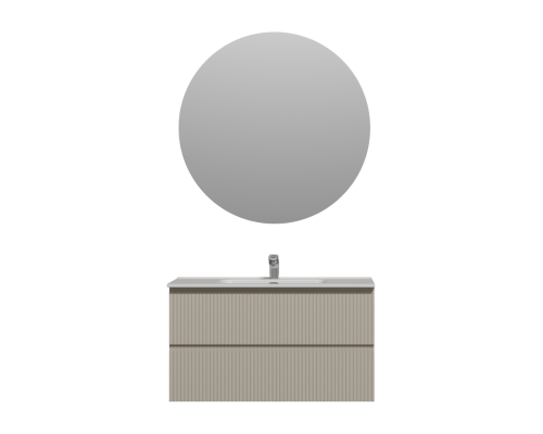 Мебель для ванной комнаты Sancos Snob R 90, beige soft, раковина CN7002