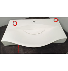 SaleAQBer.08.04.D Раковина Бергамо 80 800х500х150 мм, с отв. под смеситель SaleBer.08.04.D_391