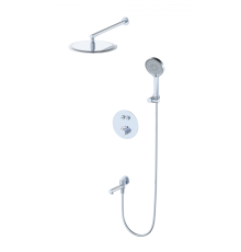 Душевой комплект Wonzon   Woghand WW-88929010-CR, С ВНУТРЕННЕЙ ЧАСТЬЮ, хром