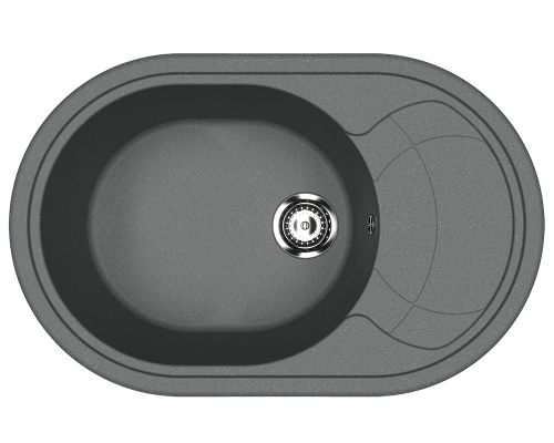 Мойка кухонная Ulgran U-610 -343 антрацит