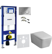 Комплект Унитаз подвесной Geberit iCon Square 201950000 + Крышка Square 571910000 + Крепления Duofix 111.815.00.1 к стене + Шумоизоляция 156.050.00.1 + Инсталляция UP 320 111.300.00.5 + Кнопка Sigma 01 115.770.21.5 хром