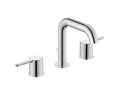 Duravit C.1 Смеситель для раковины, 3 отв., с донным клапаном, излив 140мм, цвет: хром. C11060005010