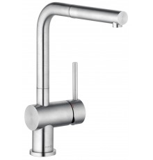 Kludi 45 851 F877 Steel Смеситель для кухни 270 мм, выдвижной Г излив, 8,1 л/мин 45851F877