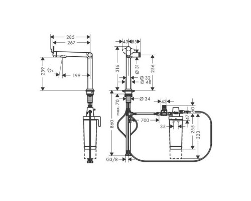 Hansgrohe Aqittura Смеситель для кухни, 1 отв., FilterSystem, цвет: хром Hansgrohe Aqittura Смеситель для кухни, 1 отв., FilterSystem, цвет: хром