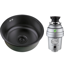 Комплект Мойка кухонная Zorg Inox PVD SZR 450 GRAFIT + Измельчитель Inox D ZR-56 D