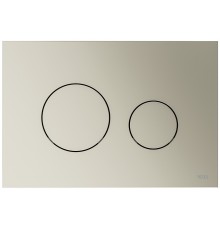 TECEloop 9240935 Панель смыва, 2 объёма, 220х150х5 мм, пластик, никель металлик 9240935