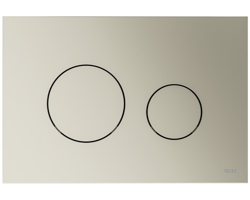 TECEloop 9240935 Панель смыва, 2 объёма, 220х150х5 мм, пластик, никель металлик 9240935