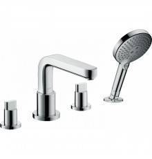 Hansgrohe Metris S Смеситель на край ванны, на 4 отв., цвет: хром. 31443000