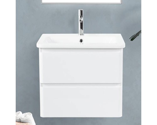 Тумба с раковиной BelBagno Albano-Cer 60 подвесная, bianco lucido