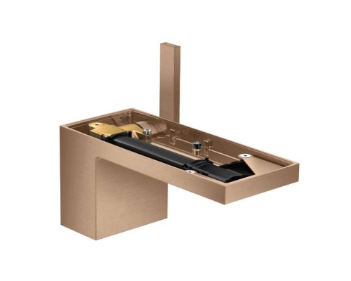 Axor MyEdition Смеситель для раковины, 1 отв., с донным клапаном Push-Open, без панели, цвет: шлифованное красное золото. 47012310 Axor MyEdition Смеситель для раковины, 1 отв., с донным клапаном Push-Open, без панели, цвет: шлифованное красное золото. 47012310