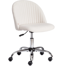 Компьютерное кресло TetChair Melody, флок молочный 4