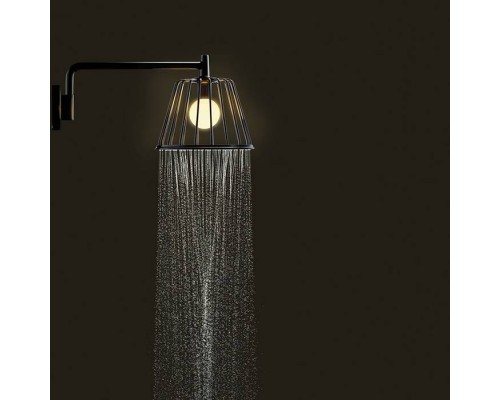 Axor LampShower Верхний душ 1jet, с держателем, цвет: шлифованный черный хром. 26031340 Axor LampShower Верхний душ 1jet, с держателем, цвет: шлифованный черный хром. 26031340