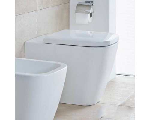 Duravit Happy D.2 Унитаз напольный 36.5x57см, пристенный вариант, для независимого подключения воды, с вертикальным смывом, включая крепление, сток горизонтальны. 2159090000