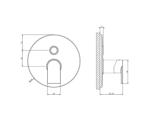 Gessi Emporio Via manzoni Смеситель для душа, встраиваемый, на 2 выхода, с переключателем ванна-душ, цвет: Finox Brushed Nickel. 38656#149