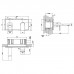 Gessi Emporio Via manzoni Смеситель для раковины, встраиваемый, излив: 20,9см., цвет: Finox Brushed Nickel. 44895#149