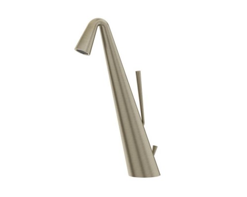 Gessi Cono Смеситель для раковины высокий с донным клапаном на 1 1/4rdquo;, соединительные шланги на 3/8, цвет: finox. 45004#149