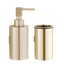 Набор Стакан Boheme Uno 10974-MG matt gold + Дозатор 10977-MG matt gold