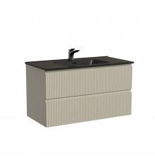 Тумба с раковиной Sancos Snob R 90, beige soft, раковина CN7002MB