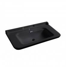 Kerasan Waldorf Раковина 120х55 см, 1 отв., керамическая, цвет: черный/хром. 4144K4 nero/cr *1