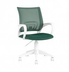 Компьютерное кресло Stool Group TopChairs ST-Basic-W зеленый, пластик белый