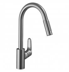 Hansgrohe Focus M41 Смеситель для кухни, 1 отв., цвет: сталь. 31833800