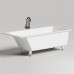 Salini Cascata Встраиваемая ванна 170x70x55.2см., ножки, сифон, мат-л: S-Stone, цвет: белый матовый. 23101H,  104423M