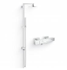 Душевой комплект Термостат Grohe Grohtherm Cube 34497000 для ванны с душем + Стойка Euphoria Cube System 150 27696000