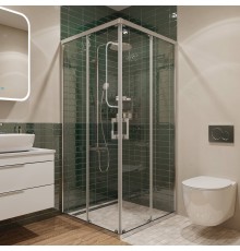 Душевой уголок Artemis Amata 90х90, профиль матовый хром