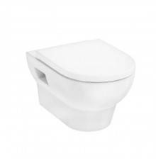 Hansgrohe комплект: GladeLake S Унитаз подвесной 540x360, сиденье с микролифтом, безободковый, цвет: белый. HGSET002