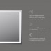 M91AMOX0801WG Зеркало с LED-подсветкой по периметру, 80 см