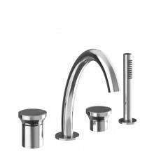 Gessi Origini Смеситель для ванны на 4 отв, с ручной лейкой, цвет: хром. 66037#031