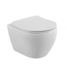 Унитаз подвесной Cezares Stylus CZR-513-TH-R безободковый, сиденье CZR-089-SC с микролифтом